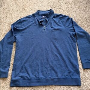 johnnie-O Navy Blue Quarter-Zip Pullover